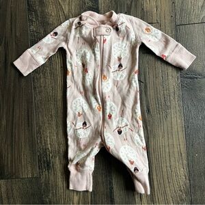 Hanna Andersson Ballerina Holiday Jammies Pajamas Infant 0-3
